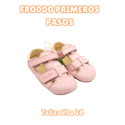 sandalias respetuosas primeros pasos froddo rosa