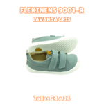 calzado respetuoso flexinens 9001-R LAVANDA SAFIRA GRIS