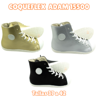 botines respetuosos coqueflex adultos adam 15500