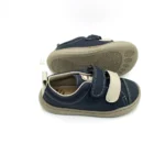 ZAPY AH210529 MICROFIBRA NAVY-PIEDRA (base en azul marino + arena-beige-gris-claro + 2 velcros bicolor)