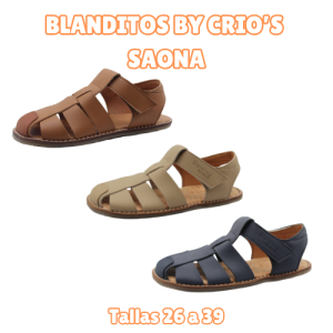 Sandalias Respetuosas Blanditos by Crio's SAONA - BLANDITOS - 241-C-447-3 SAONA CUERO -c-1136-9 Saona marino- c-1136-10 saona arena-1