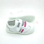 ZAPY – AH200279- BLANCO-FUXIA (color blanco + cordones bicolor rosa y gris)