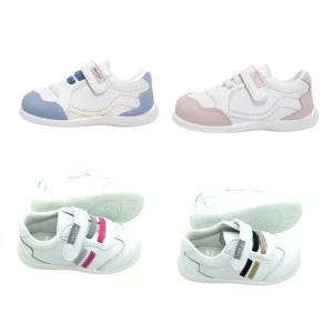 deportivas respetuosas zapy microfibra en azul, rosa, blanco