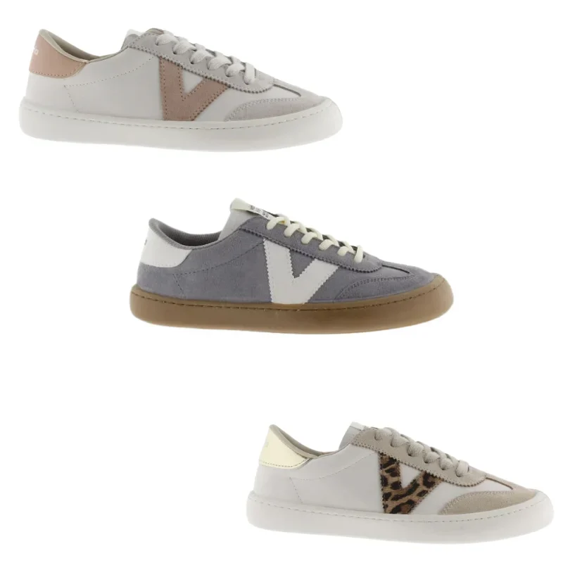 zapatillas barefoot victoria olmo gris, blanco, leopardo