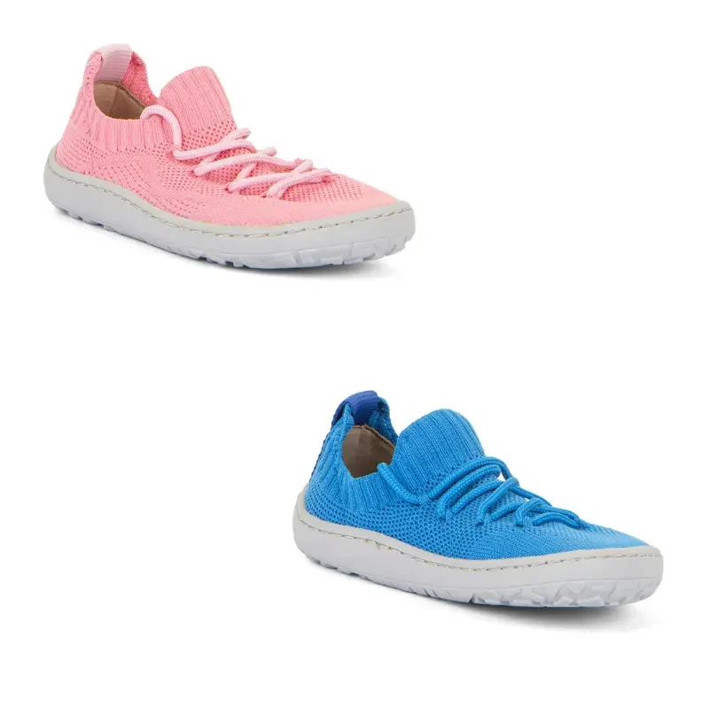 Calzado Barefoot Froddo Light en color rosa y azul impermeables