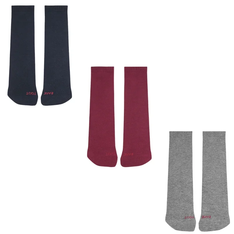 Cóndor Calcetines Barefoot Altos School gris, rojo, azul marino