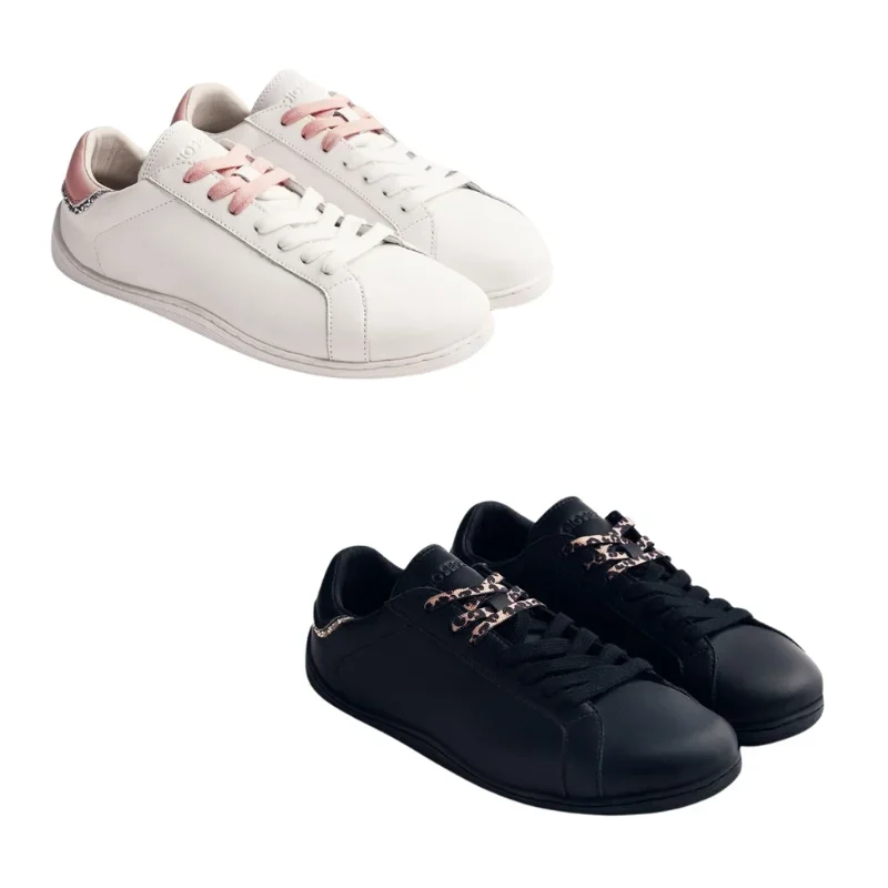 Zapatillas Barefoot Gioseppo Piel Saline (1) en blanco y negro