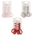 siena 205107032E Pack 4 clips con 4 coleteros al color
