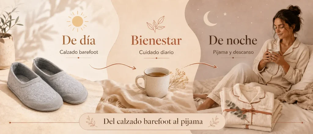 pijamas y zapatillas barefoot
