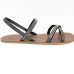 Sandalias Coqueflex 1563 MT/838-8MM BLACK (brillante negro-gris)