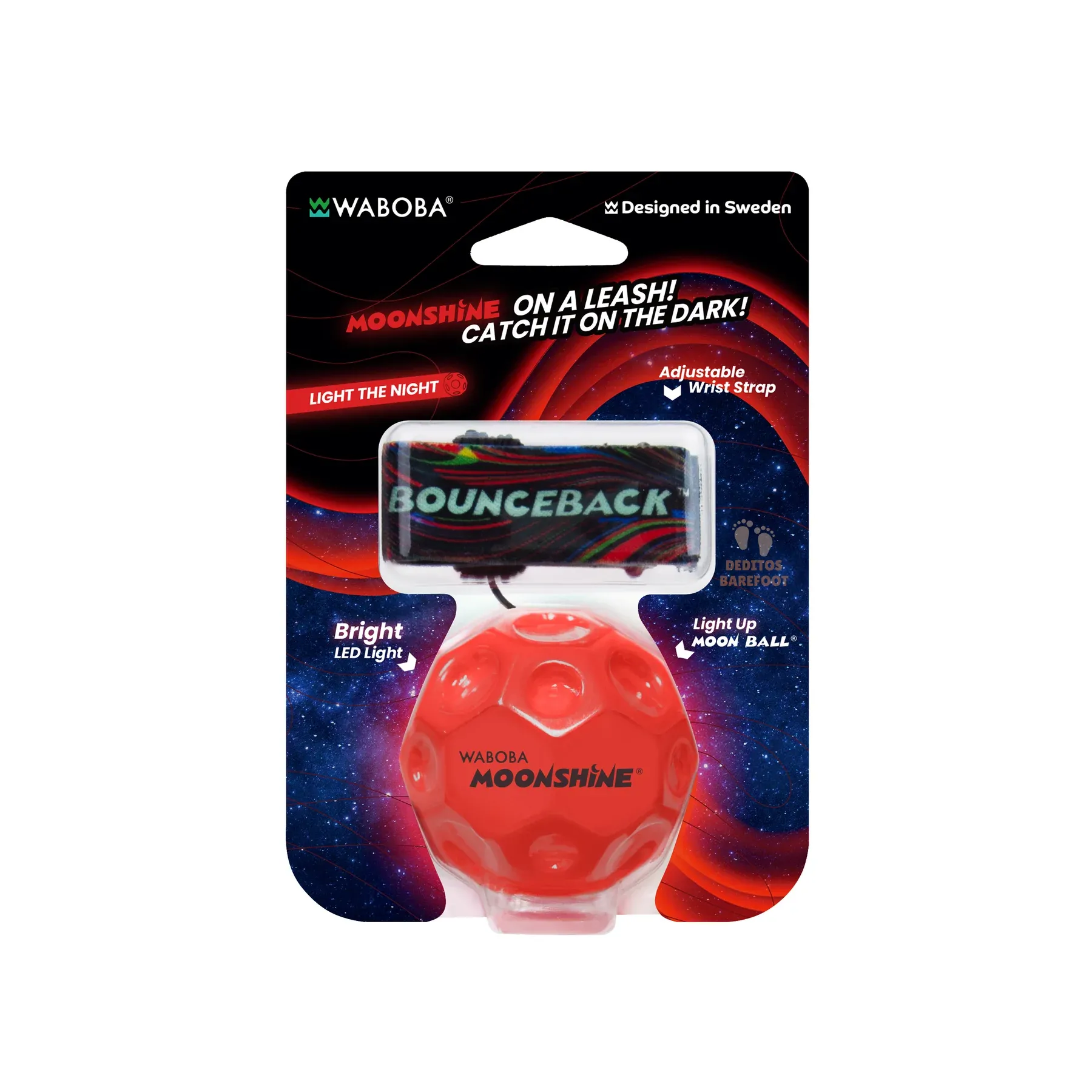 BOUNCEBACK Moonshine Ball – Pelota Lunar Luminosa Que Brilla En Oscuridad Y Rebotón Extreme