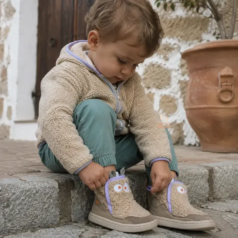botines niño con pelito barefoot botines niño con pelito barefoot