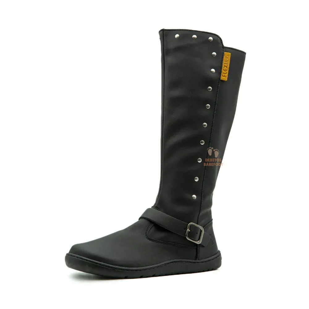 Botas Barefoot Mujer Flexi Nens 9092-S Salvaje Negro Botas Barefoot Mujer Flexi Nens 9092-S Salvaje Negro