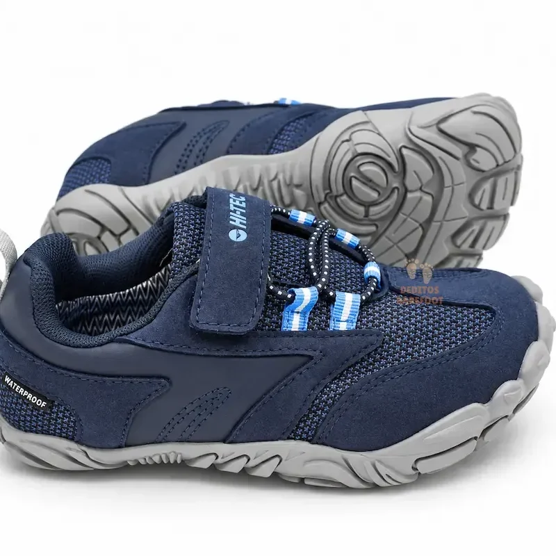 Zapatillas barefoot de senderismo infantil Hi-Tec Navy Zapatillas barefoot de senderismo infantil Hi-Tec Navy