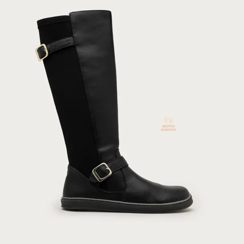 botas altas barefoot mujer coqueflex noria negro botas altas barefoot mujer coqueflex noria negro