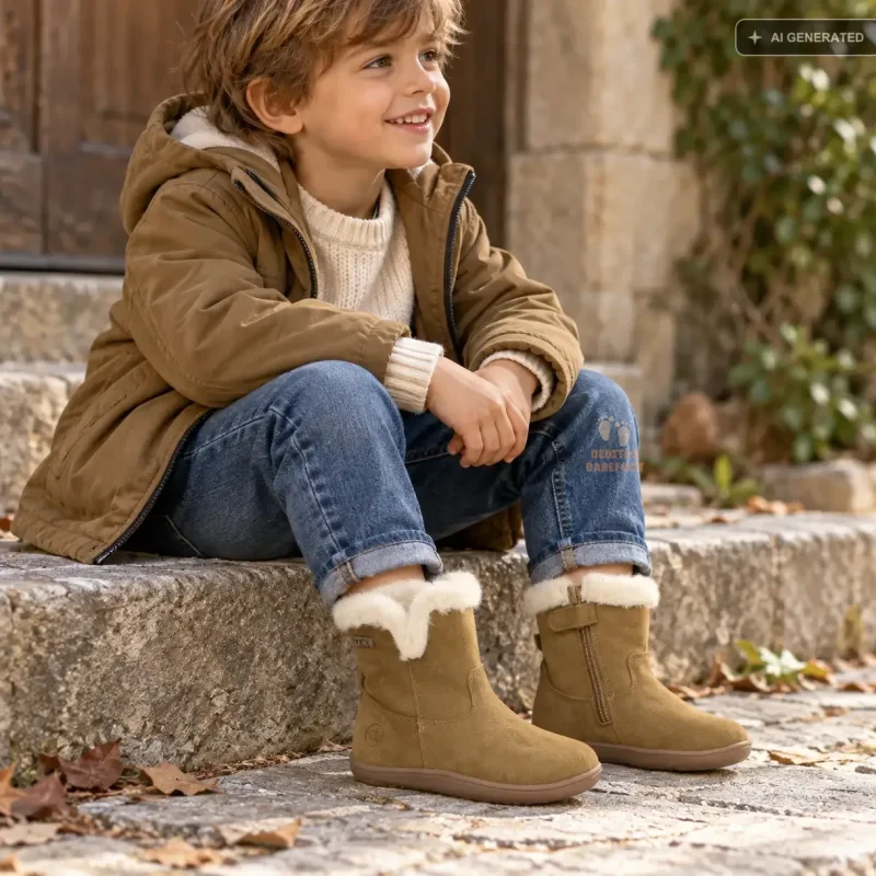 Botas Barefoot Infantiles Impermeables Chetto 1126536 con Pelo nino Botas Barefoot Infantiles Impermeables Chetto 1126536 con Pelo nino