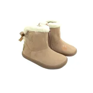 Botas Barefoot de Niña Chetto 1125517 Rosa Empolvado con Lazo