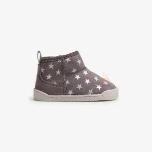Botines Barefoot Mustang Free Baby 49064 Gris Estrellas