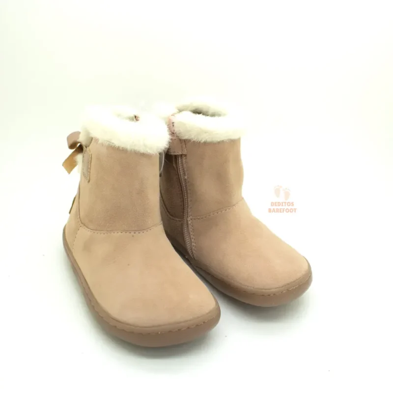 Botines-Barefoot-de-Nina-Chetto-1125517-Rosa-Empolvado-con-Lazo Botines-Barefoot-de-Nina-Chetto-1125517-Rosa-Empolvado-con-Lazo