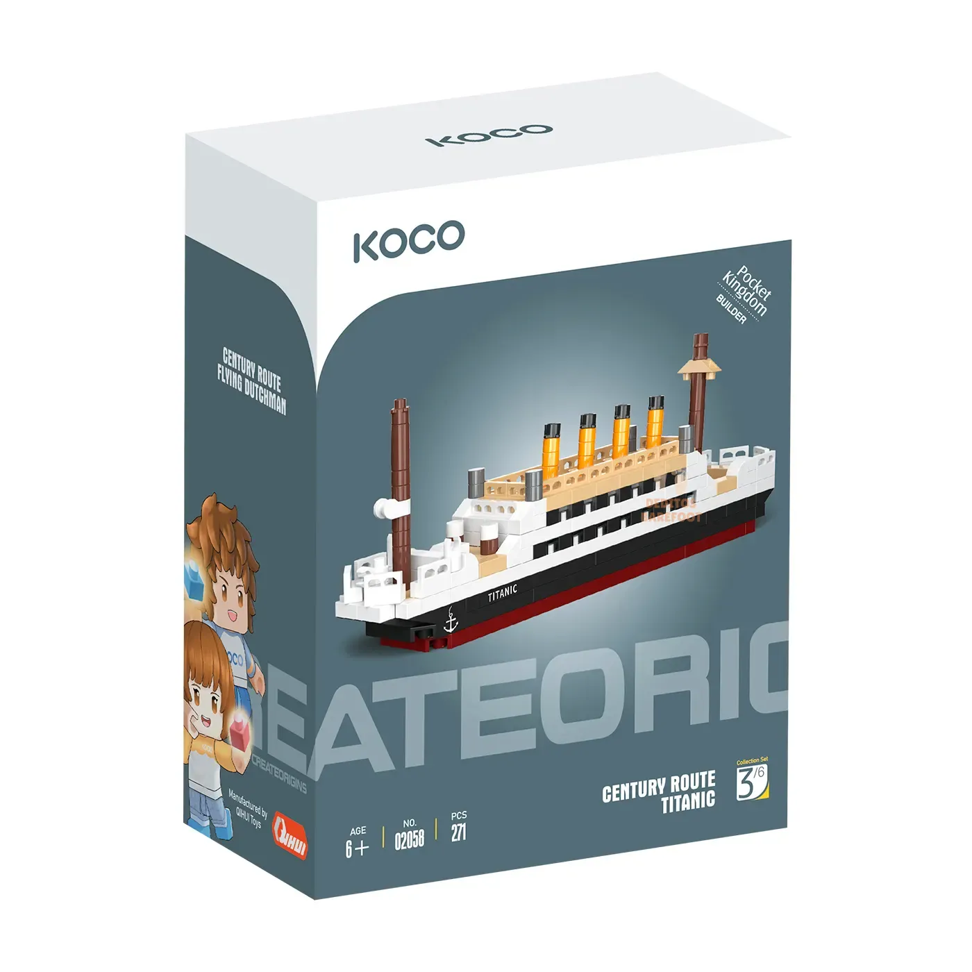 KOCO Titanic 271 piezas maqueta de mini bloques KOCO Titanic 271 piezas maqueta de mini bloques